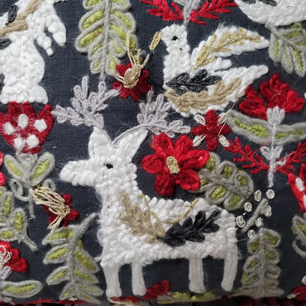 Woodland Animal Throw Pillow